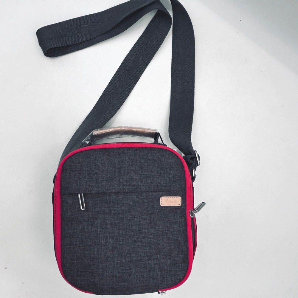 Cricut EasyPress Mini Carrying Case Gray Red Padded Travel Bag New